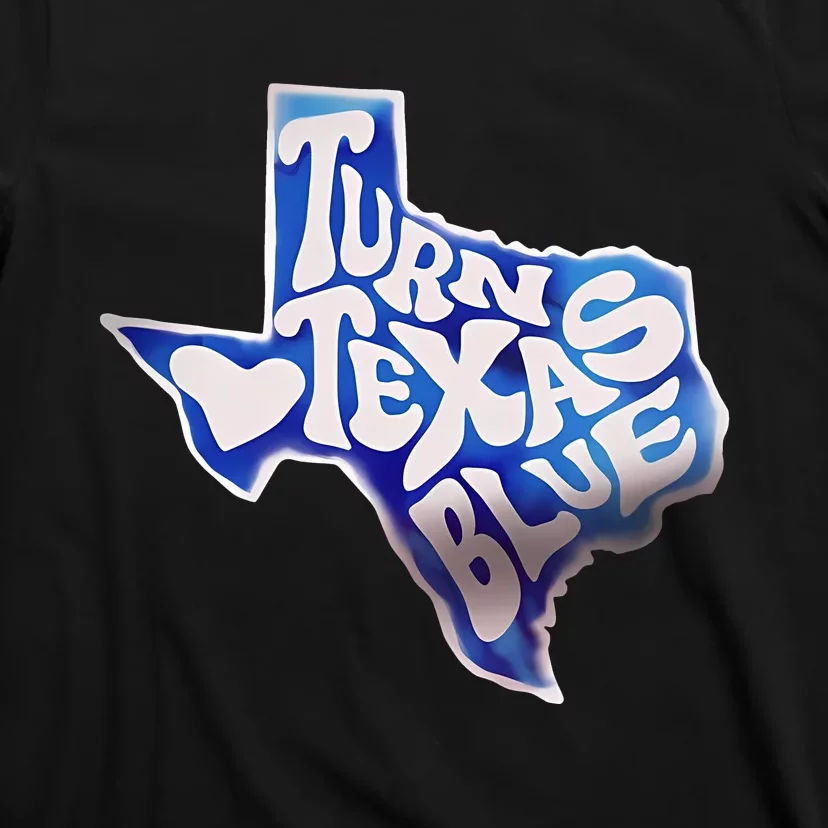 Turn Texas Blue Original Design Blue Wave T-Shirt