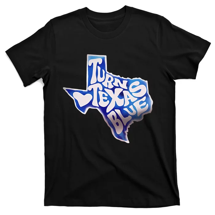 Turn Texas Blue Original Design Blue Wave T-Shirt