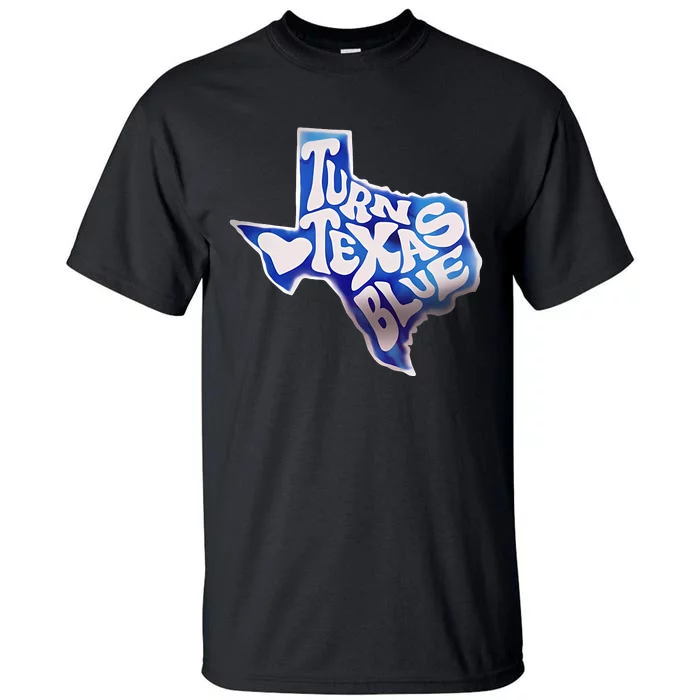 Turn Texas Blue Original Design Blue Wave Tall T-Shirt