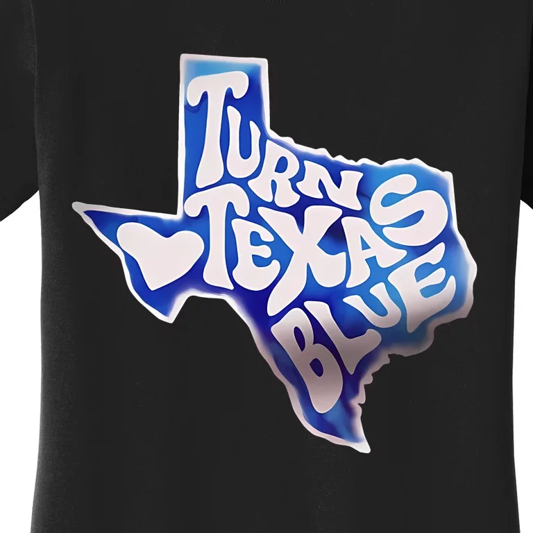 Turn Texas Blue Original Design Blue Wave Women's T-Shirt