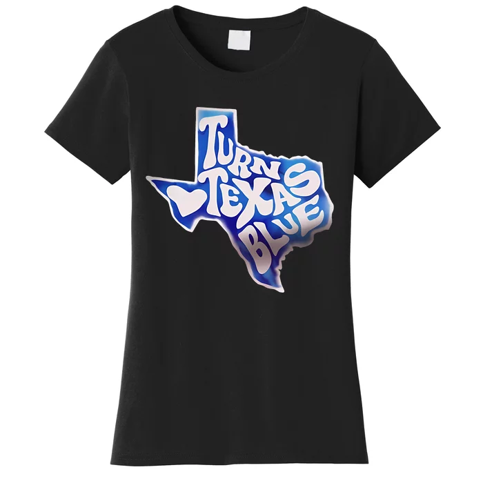 Turn Texas Blue Original Design Blue Wave Women's T-Shirt