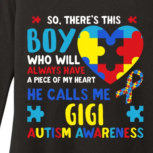 ThereS This Boy He Calls Me Gigi Gg Autism Awareness Womens CVC Long Sleeve Shirt