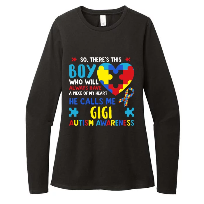 ThereS This Boy He Calls Me Gigi Gg Autism Awareness Womens CVC Long Sleeve Shirt