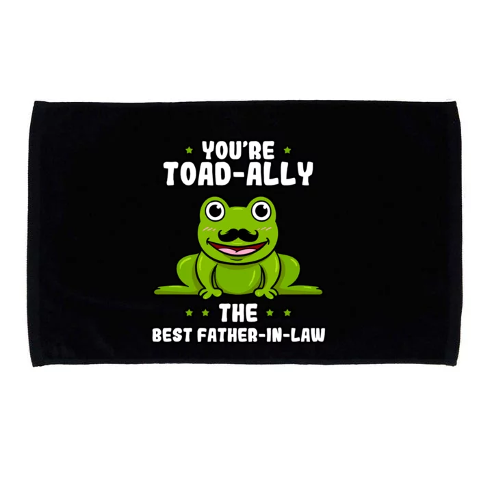 Toadgiftally The Best Fathergiftingiftlaw Frog Lover Daddygiftingiftlaw Cute Gif Microfiber Hand Towel