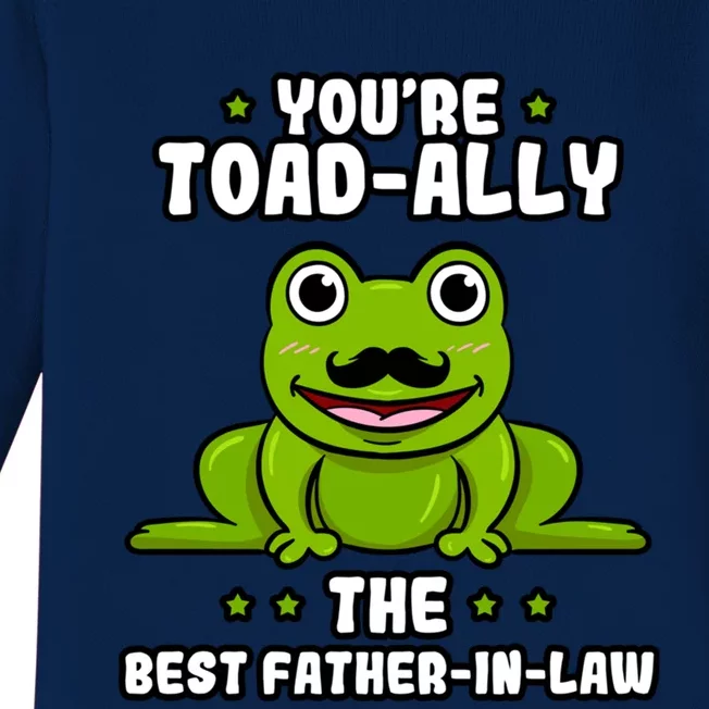 Toadgiftally The Best Fathergiftingiftlaw Frog Lover Daddygiftingiftlaw Cute Gif Baby Long Sleeve Bodysuit