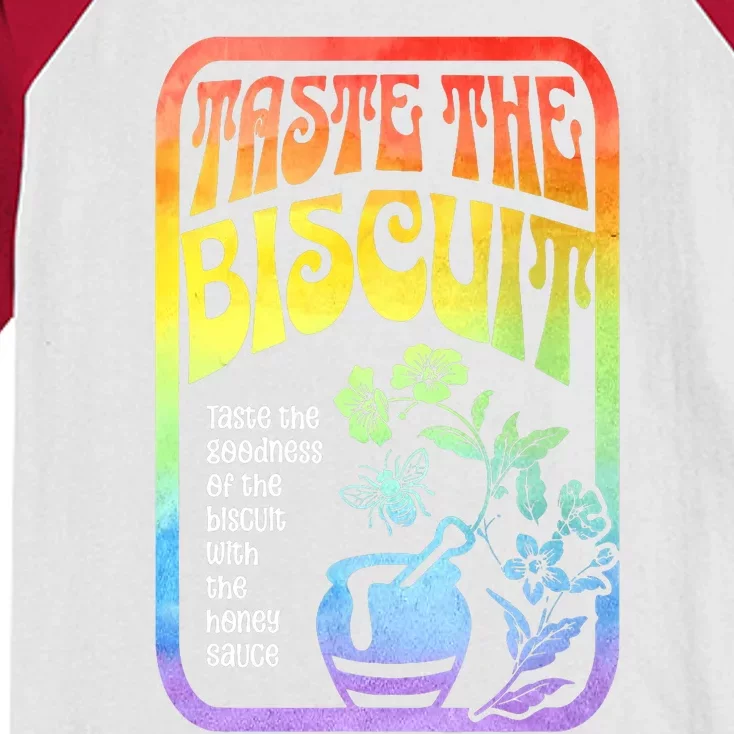 Taste The Biscuit Taste The Goodness Kids Colorblock Raglan Jersey