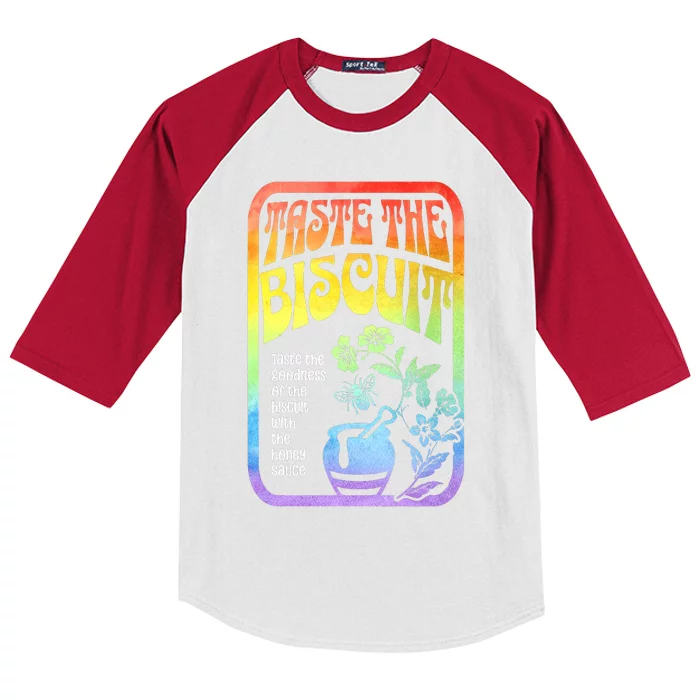 Taste The Biscuit Taste The Goodness Kids Colorblock Raglan Jersey