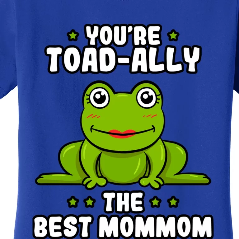 Toadgiftally The Best Mommom Frog Lover Toad Mother Great Gift Women's T-Shirt