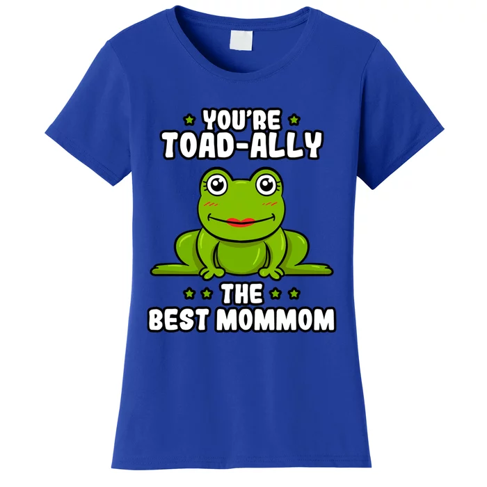 Toadgiftally The Best Mommom Frog Lover Toad Mother Great Gift Women's T-Shirt