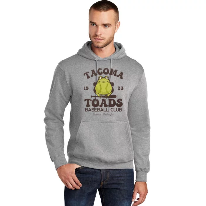 Tacoma Toads Baseball Retro Minor League Baseball Team Tall Hoodie