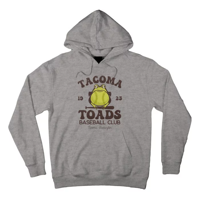 Tacoma Toads Baseball Retro Minor League Baseball Team Tall Hoodie