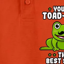 Toadgiftally The Best Savta Frog Lover Toad Grandfather Gift Dry Zone Grid Performance Polo