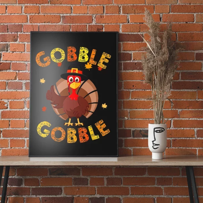 Thanksgiving Turkey Baby Outfit Adorable Gobble Gobble Poster