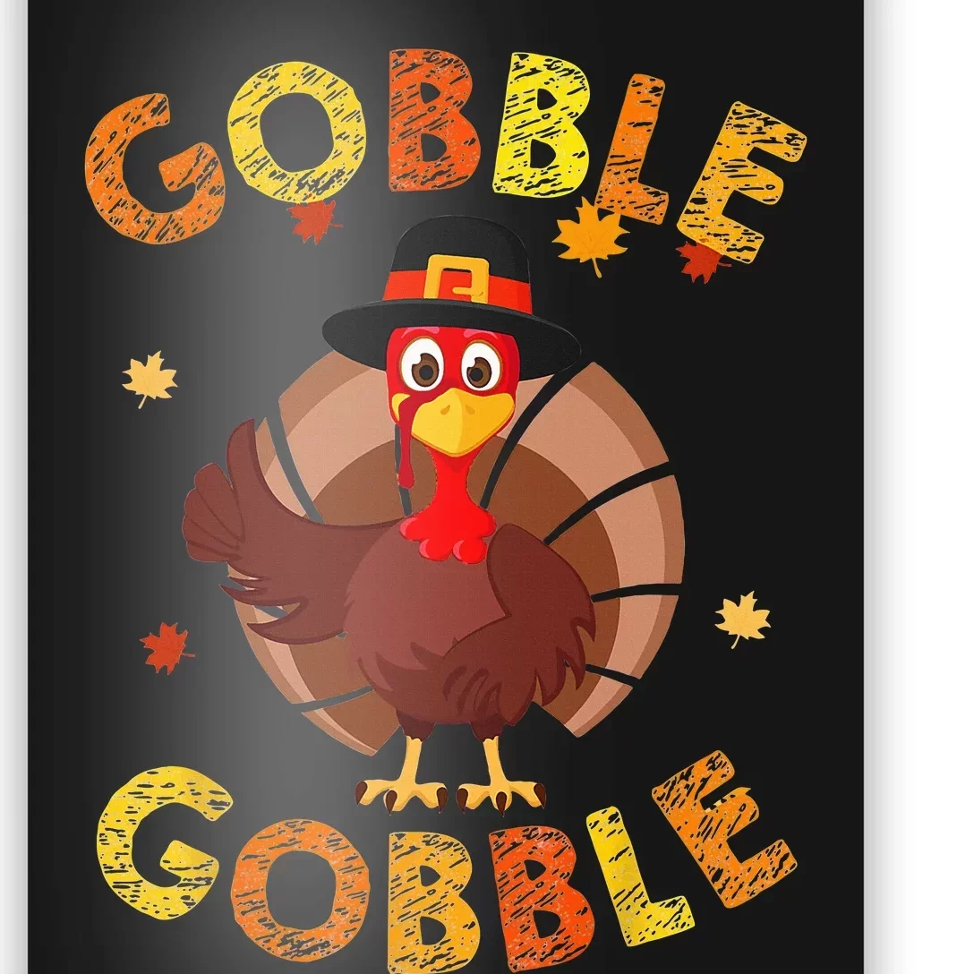 Thanksgiving Turkey Baby Outfit Adorable Gobble Gobble Poster