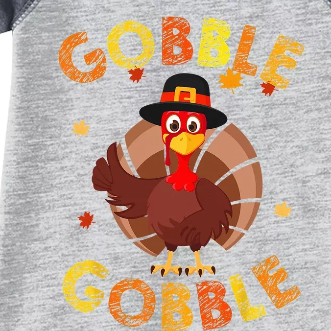 Thanksgiving Turkey Baby Outfit Adorable Gobble Gobble Infant Baby Jersey Bodysuit