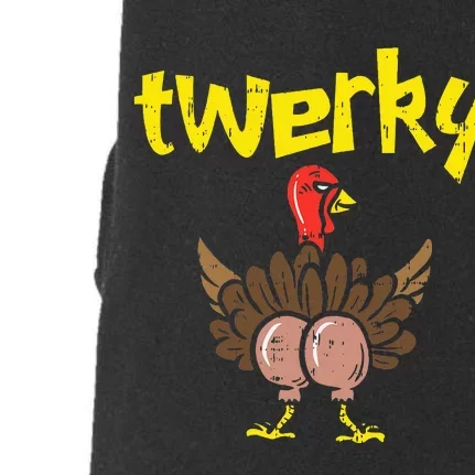 Twerky Turkey Butt Thanksgiving Twerk Dance Pun Doggie 3-End Fleece Hoodie