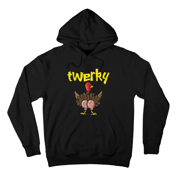 Twerky Turkey Butt Thanksgiving Twerk Dance Pun Hoodie