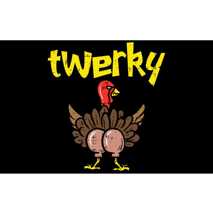 Twerky Turkey Butt Thanksgiving Twerk Dance Pun Bumper Sticker