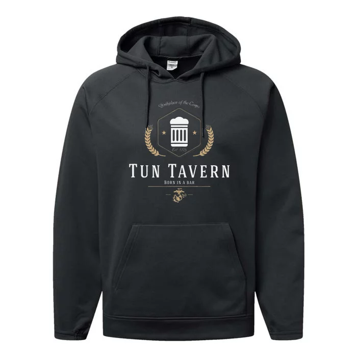 Tun Tavern Birthplace Of The Corps Performance Fleece Hoodie