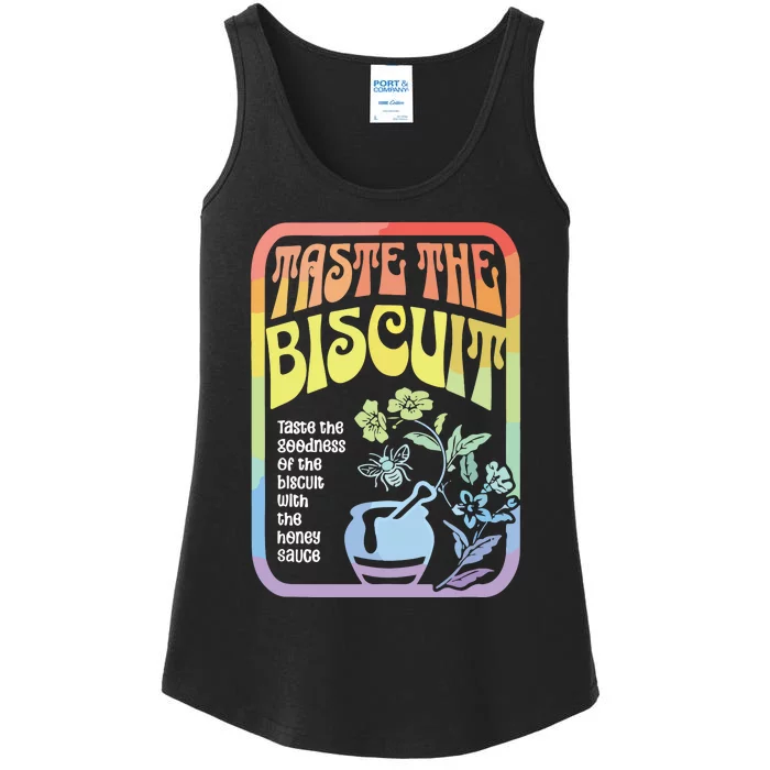 Taste The Biscuit Taste The Goodness Ladies Essential Tank