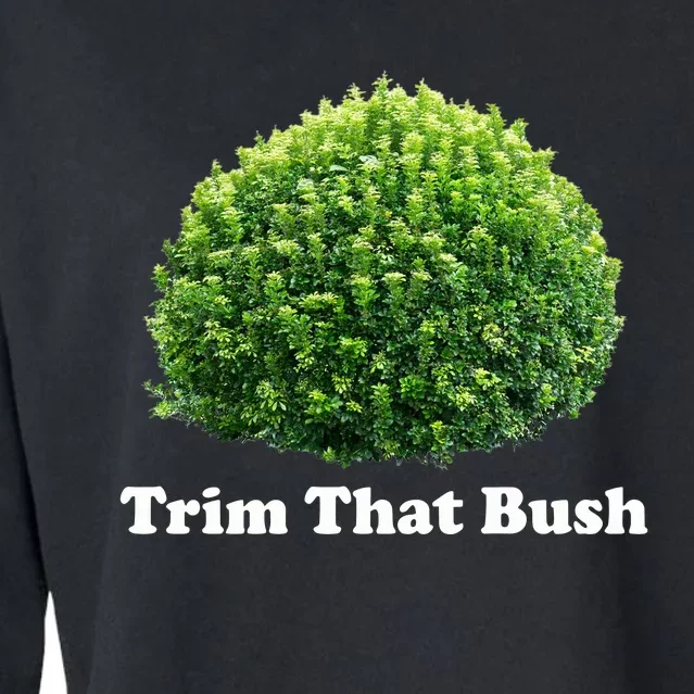 Trim That Bush Cropped Pullover Crew