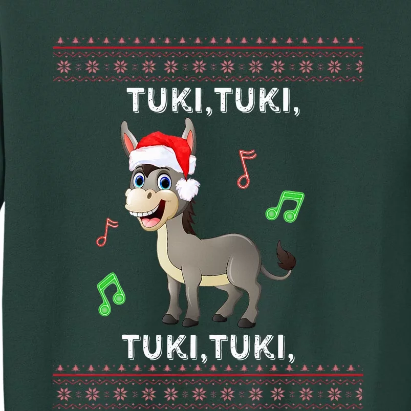 Tuki Tuki Burrito Sabanero Navidad Christmas Cute And Fun Tall Sweatshirt