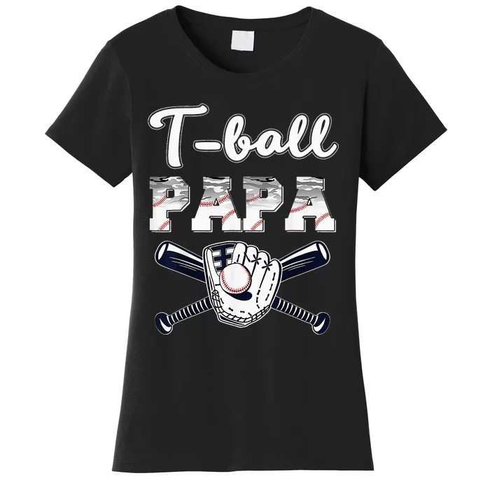 TBall Tee Ball Papa Baseball Dad gift Father's Day Women's T-Shirt