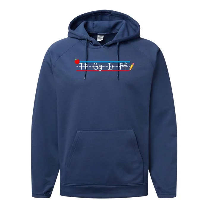 TGIF Teacher Back To School Performance Fleece Hoodie