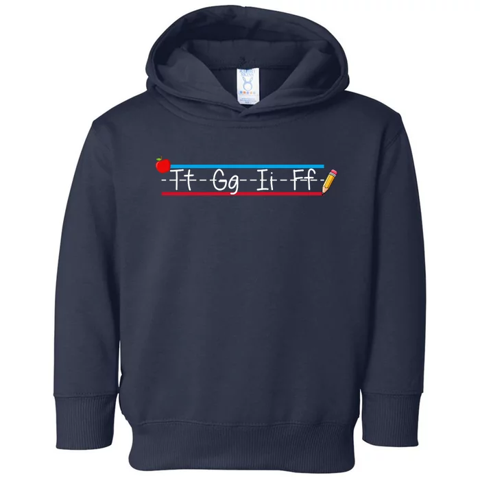 TGIF Teacher Back To School Toddler Hoodie