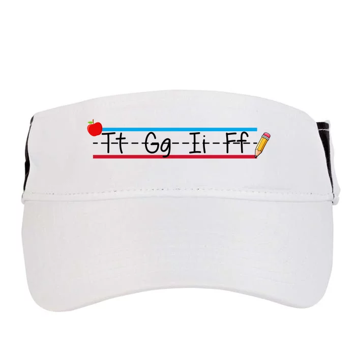 TGIF Teacher Back To School Adult Drive Performance Visor