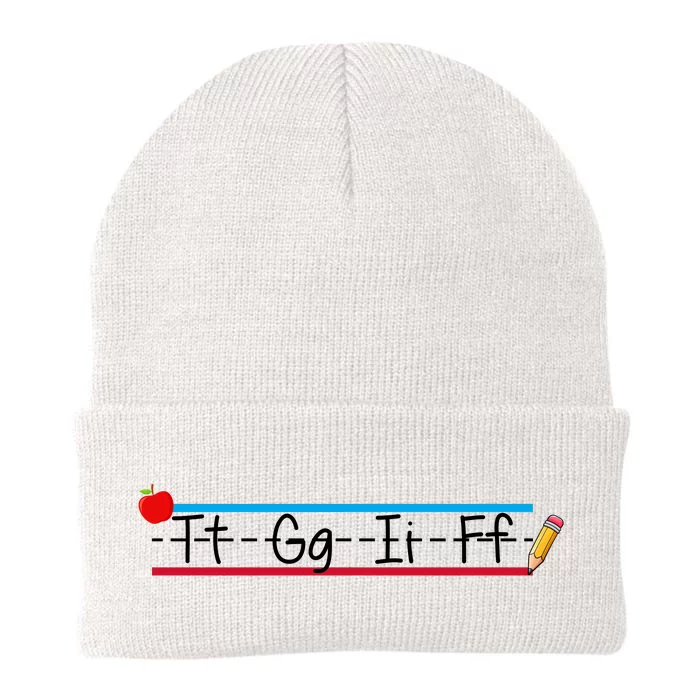 TGIF Teacher Back To School Knit Cap Winter Beanie