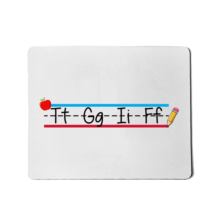 TGIF Teacher Back To School Mousepad