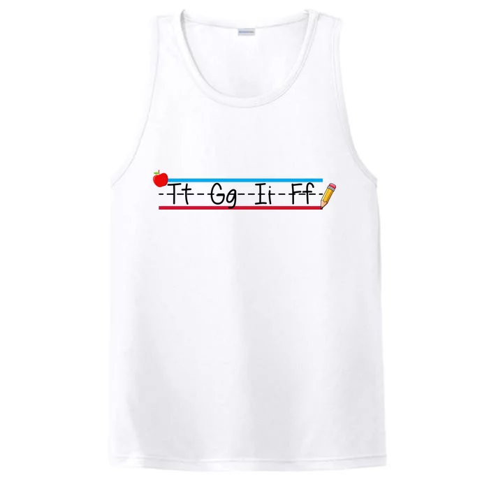 TGIF Teacher Back To School Performance Tank