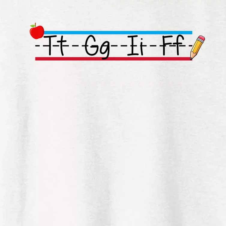 TGIF Teacher Back To School Women's Crop Top Tee