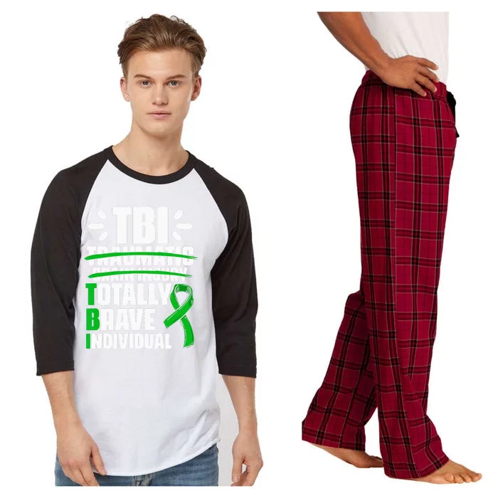 TBI Totally Brave Individual Traumatic Brain Injury Survivor Raglan Sleeve Pajama Set