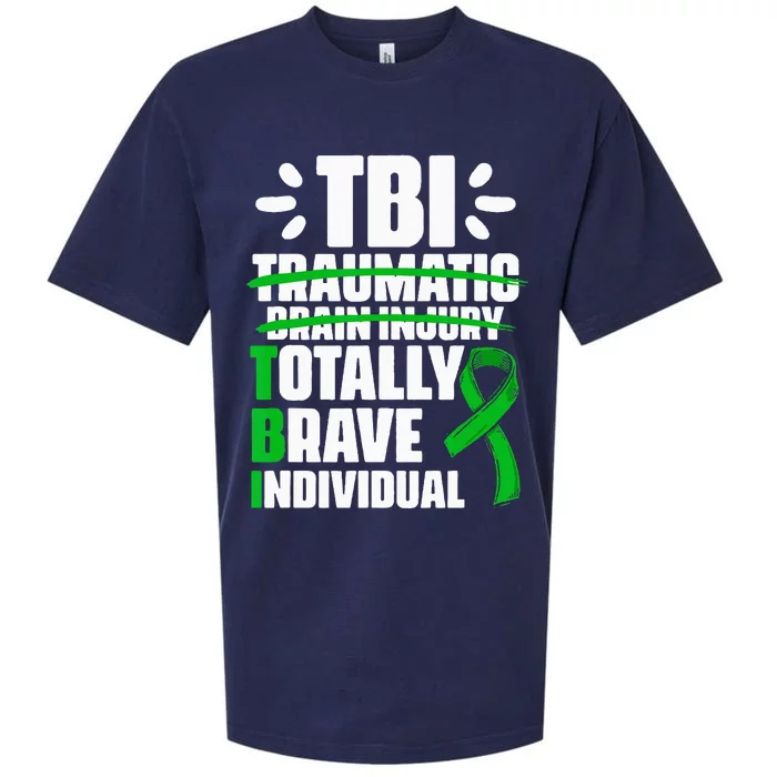 TBI Totally Brave Individual Traumatic Brain Injury Survivor Sueded Cloud Jersey T-Shirt