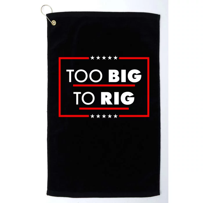 Trump Too Big To Rig Platinum Collection Golf Towel