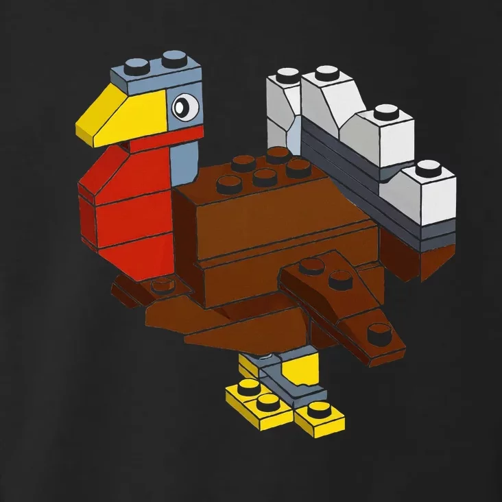 Turkey Thanksgiving Block Brick Building Master Builder Toddler Hoodie