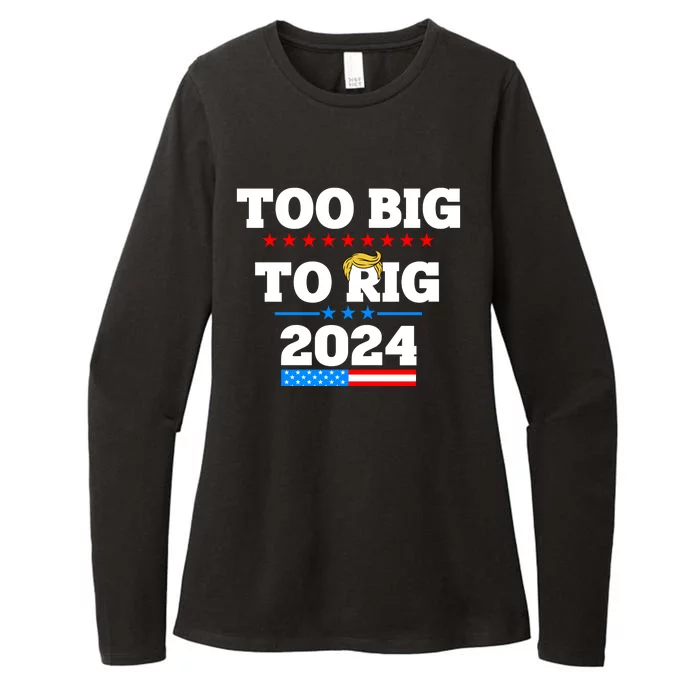 Trump Too Big To Rig 2024 Womens CVC Long Sleeve Shirt