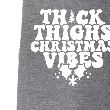 Thick Thighs Christmas Vibes Doggie 3-End Fleece Hoodie