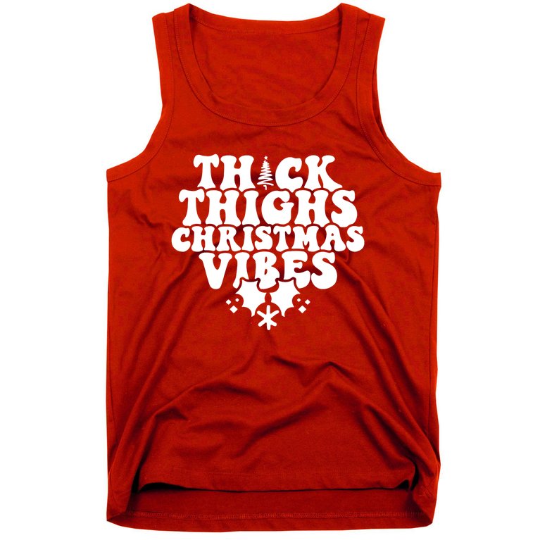 Thick Thighs Christmas Vibes Tank Top