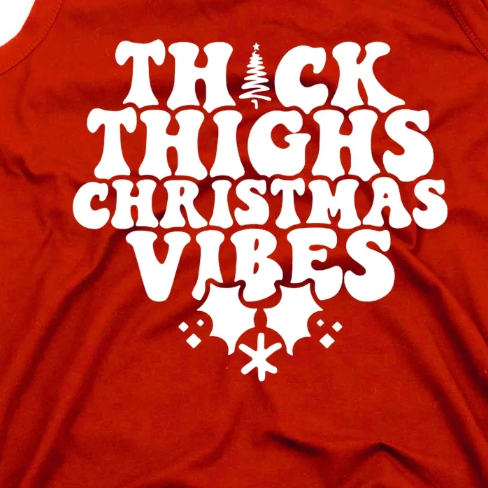 Thick Thighs Christmas Vibes Tank Top