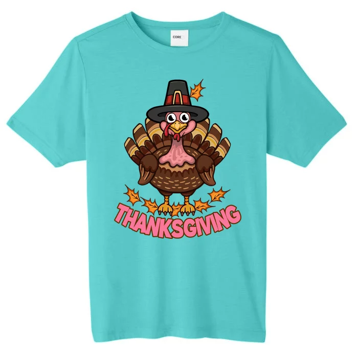 Thanksgiving Turkey Cute Holiday ChromaSoft Performance T-Shirt