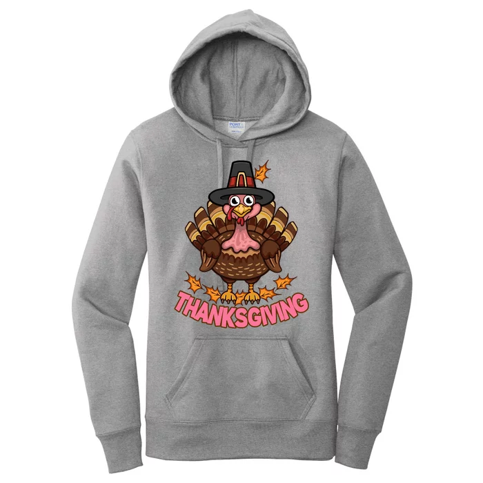 Thanksgiving Turkey Cute Holiday Women's Pullover Hoodie