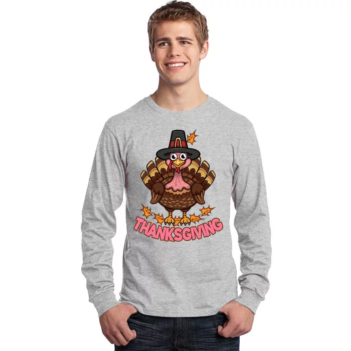 Thanksgiving Turkey Cute Holiday Tall Long Sleeve T-Shirt