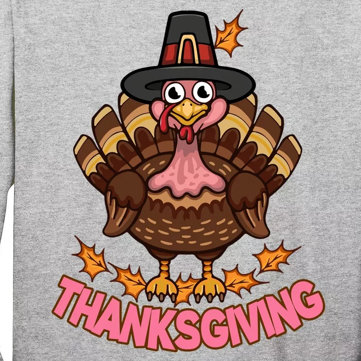 Thanksgiving Turkey Cute Holiday Tall Long Sleeve T-Shirt