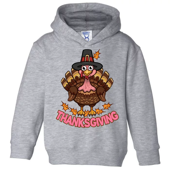 Thanksgiving Turkey Cute Holiday Toddler Hoodie