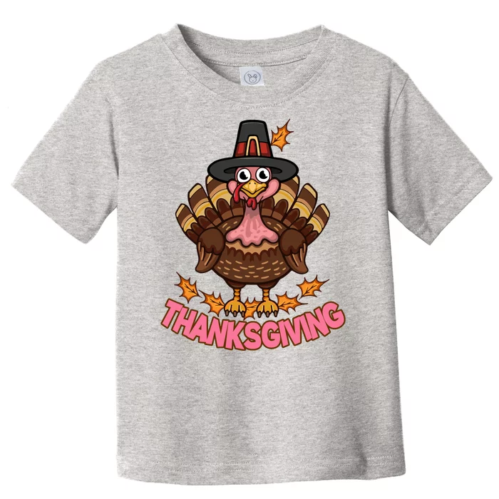 Thanksgiving Turkey Cute Holiday Toddler T-Shirt