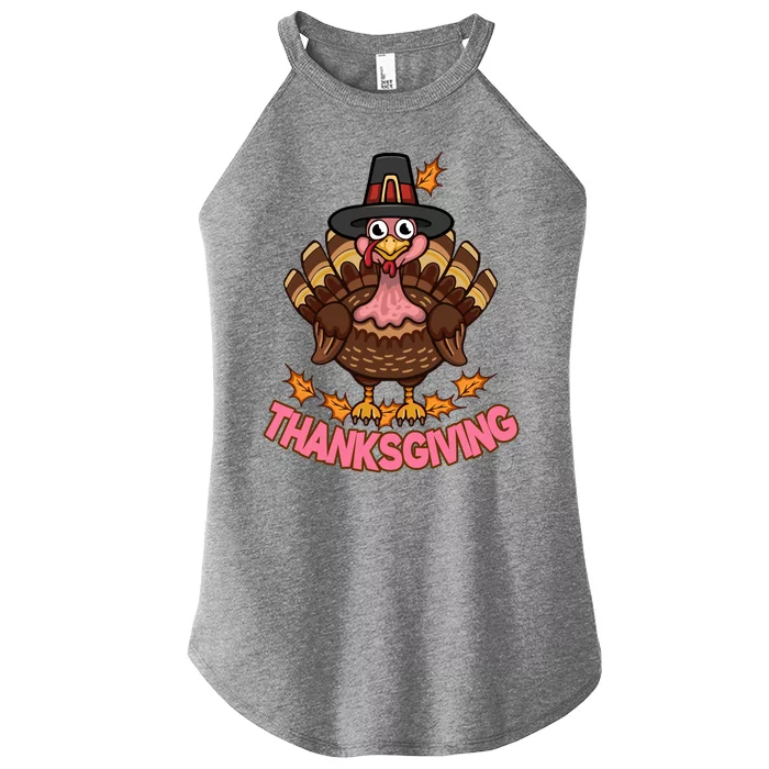 Thanksgiving Turkey Cute Holiday Women’s Perfect Tri Rocker Tank