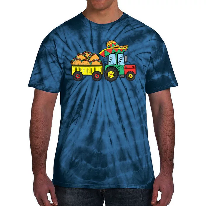 Taco Tractor Cinco De Mayo Mexican Food Fiesta Boy Tie-Dye T-Shirt